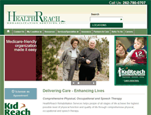 Tablet Screenshot of healthreachrehab.com